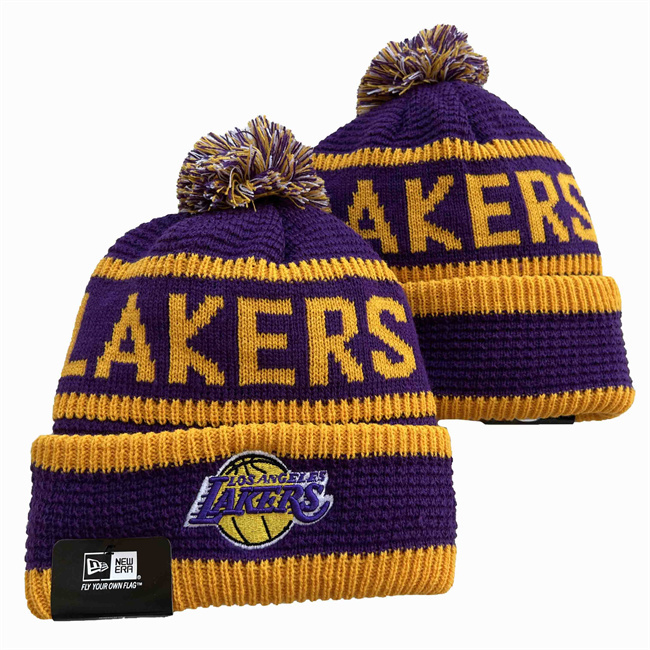 Los Angeles Lakers Knit Hats 0114